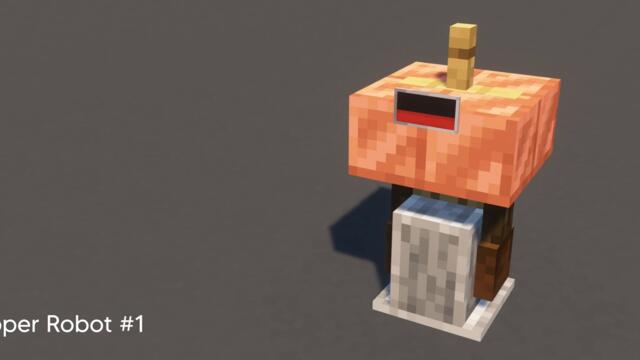 5 Minecraft Robot Designs with Copper #2