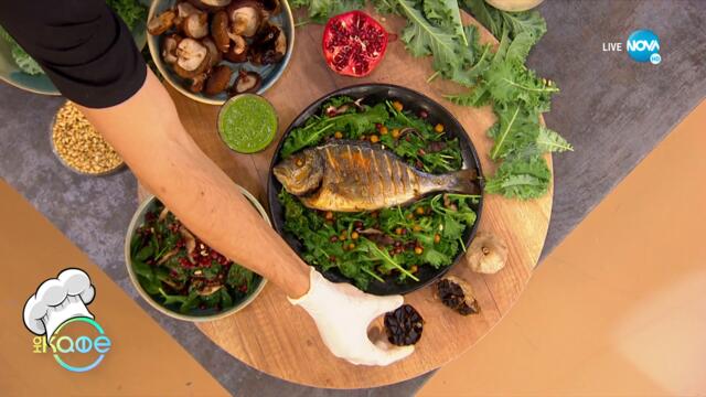 Рецептите днес: Слата от спанак, шийтаке, ленено семе и Детокс Смути и Ципура с кейл и нар