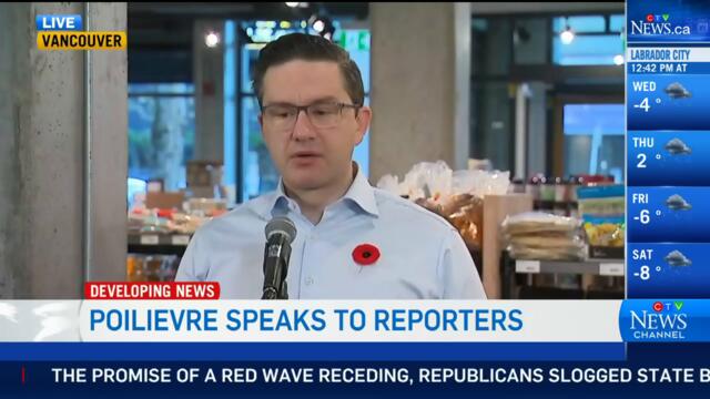 Pierre Poilievre speaks to reporters | Poilievre on his media strategy