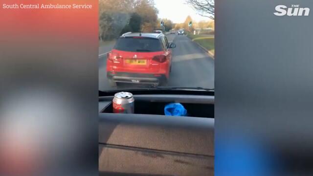 Driver blocks ambulance on call in worst case ‘ever seen’ by emergency service