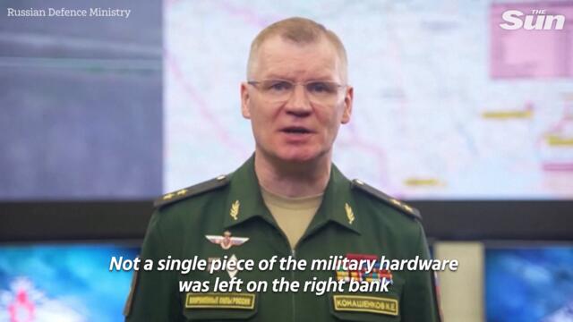 Russia says it has completed Kherson withdrawal says Russian Minister