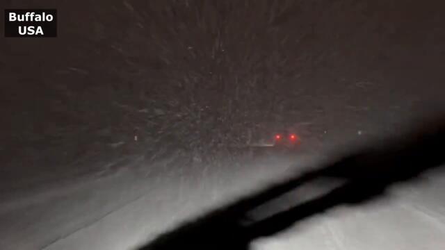 Scary Blizzard in US! Heavy Snowfall in Buffalo, NY