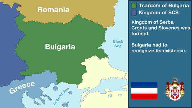 Partition of Bulgaria After WW1 Map