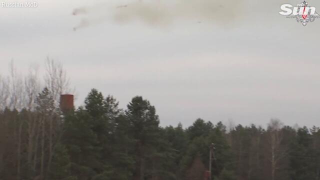 Russian troops fire multiple launch rocket systems in Belarus in military drills