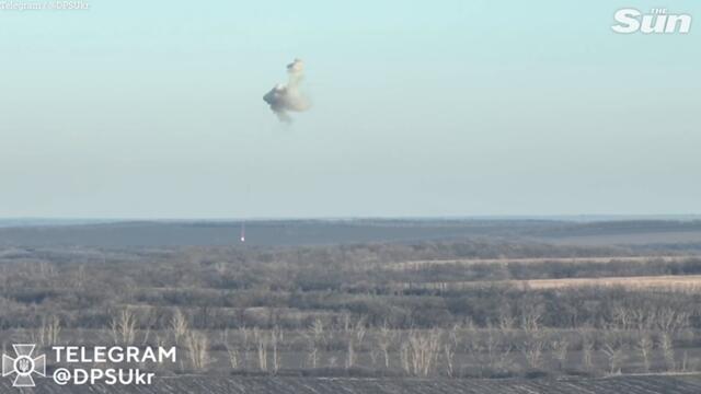 Russian attack helicopter is blown out of the sky by Ukrainian forces