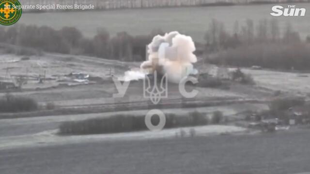 Ukrainian Special Forces destroy a Russian observation post in Ukraine