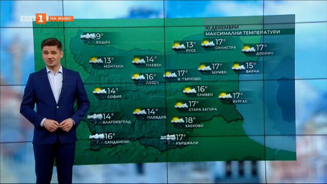 Прогноза за времето в събота - 10.12.2022