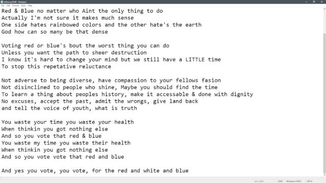 Red & Blue NMW (Country Folk Song Demo)