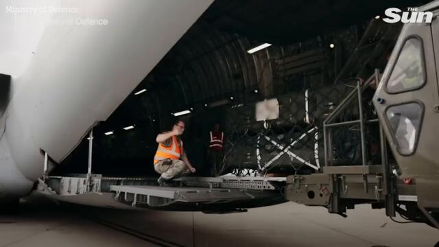 UK RAF delivers aid package to Ukraine including Brimstone 2 missiles