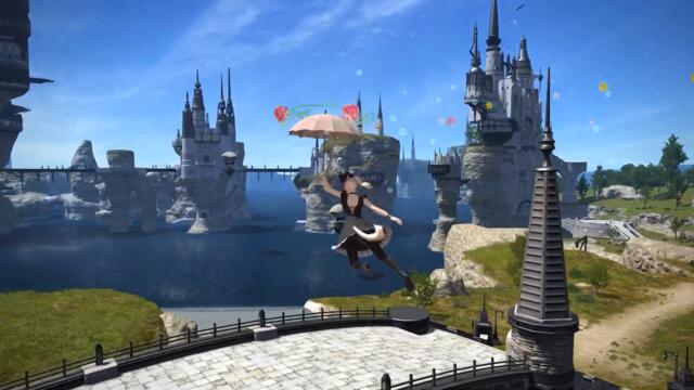 【FFXIV】Patch 6.2 NEW Mount : Parasol（Cn Server）