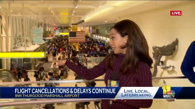 Some travelers keep positivity amid long lines at BWI-Marshall