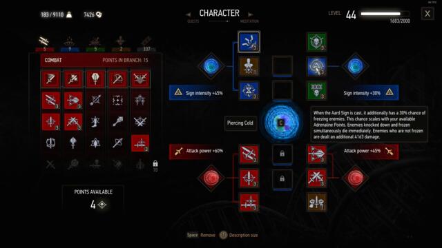 Aard damage comparison with full Grandmaster Forgotten Wolven set