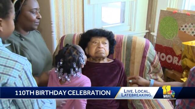 Baltimore woman celebrates her 110th birthday