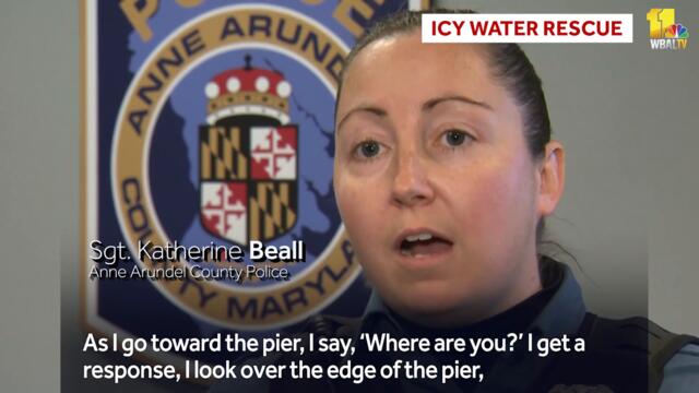 Hear from the officers who rescued a teen from an icy creek