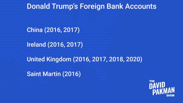 Full List of Trump's Foreign Bank Accounts