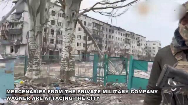 Russian mercenaries from PMC “Wagner” wearing uniform of the Ukrainian Armed Forces