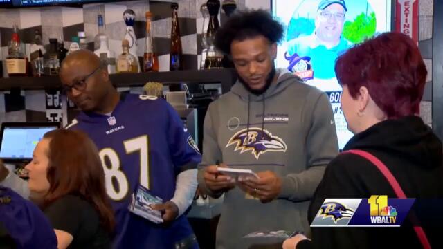Ravens Purple Friday Caravan visits fans