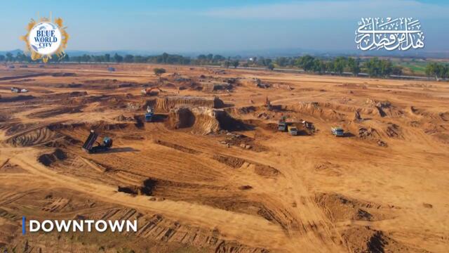 #Alhamdulilah - Full fleet of heavy machinery deployed at Downtown, #BlueWorldCity