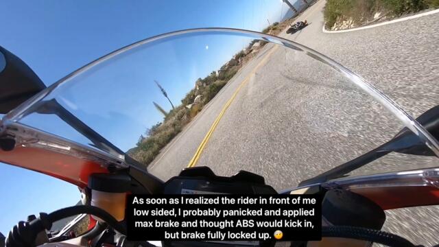 ALIVE - Ducati Panigale V4 Speciale flew off a cliff