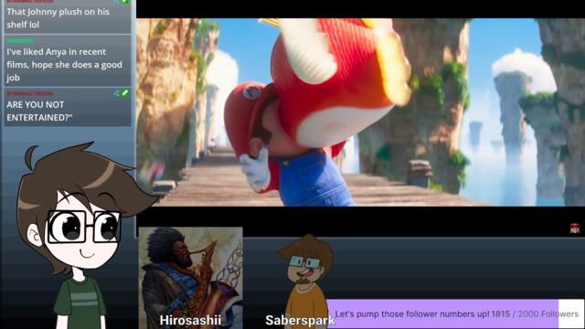 Reacting to the new Mario movie trailer direct! _ PNGtuber _ Vtuber - 17of20