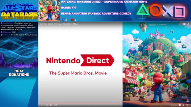 Official-PSASD's Livestream - Nintendo Direct_ Super Mario Movie Teaser Trailer REACTION - 2of8