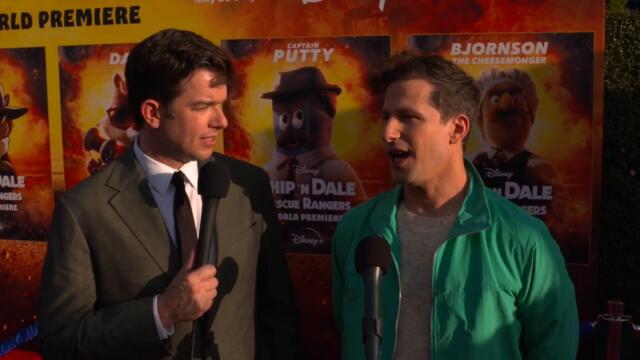 John Mulaney and Andy Samberg - Chip and Dale - Chip 'n Dale_ Rescue Rangers Premiere
