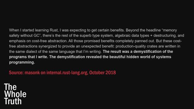 10 Reasons Not To Use Rust (The Whole Truth)