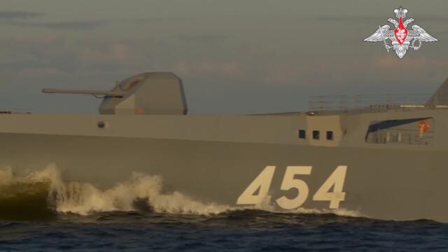 Пуск гиперзвуковой ракеты «Циркон» с борта фрегата «Адмирал Горшков» в Баренцевом море