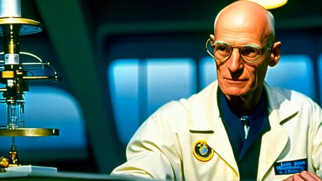 Futurama as a 70's Si-fi Space Opera movie (Chapters in Description, A.I. Generated)