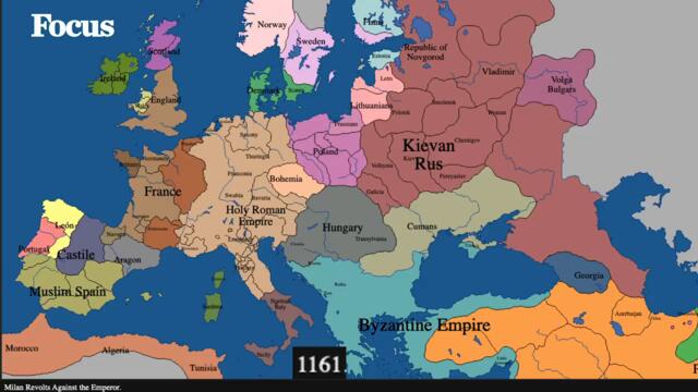 Хиляда години от историята на Европа...