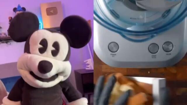 DEEP FRIED SMORES gets deeply SUS with Mickey Mouse #food #shorts