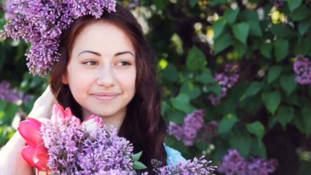 Ветка сирени упала на грудь... Песня под гармонь