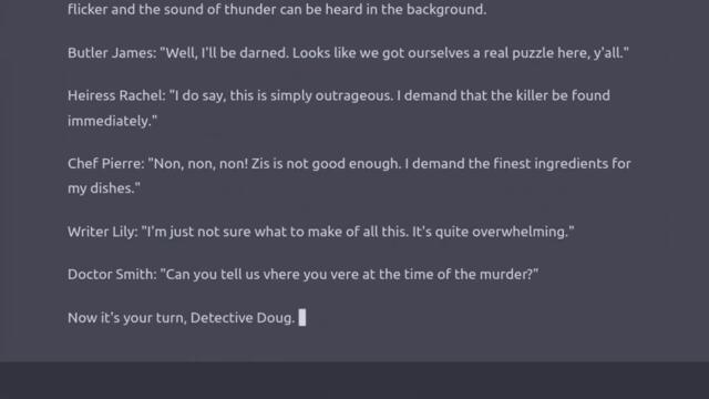 Murder Mystery Game in ChatGPT: Contest Entry