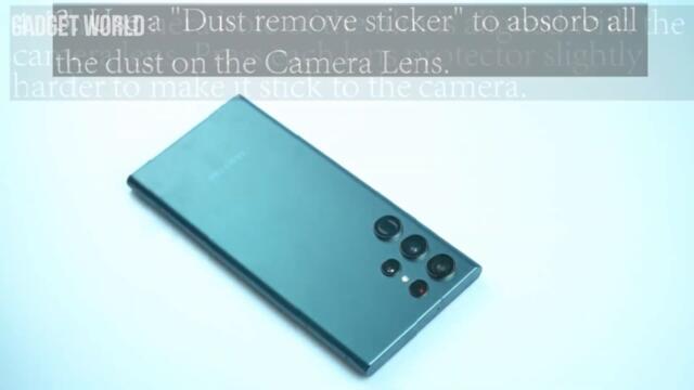 IMBZBK Best Camera Lens Protector for Samsung Galaxy S23 Ultra  - Full Installation