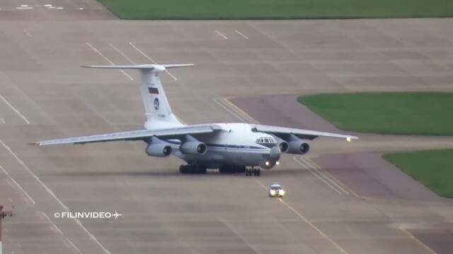 Ил-76 в Сочи взлетел за 20 секунд. Разбег всего ~700 метров