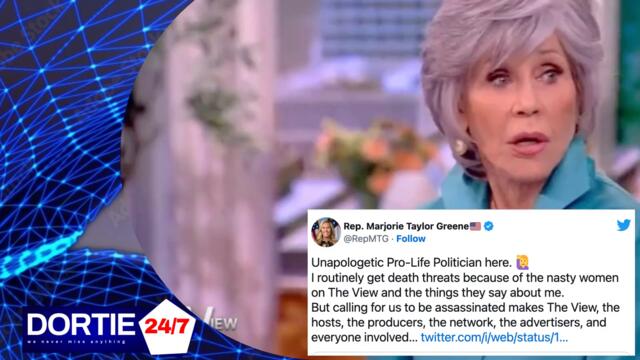 Marjorie Taylor Greene Triggered by Jane Fonda 'MURDER COMMENT'. The View