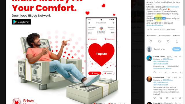 B love network se paise kaise kamaye | b love network full details