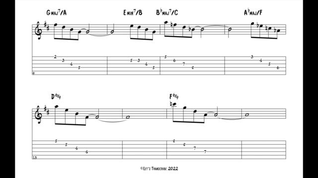 "Space Road" - Casiopea (Jazz Guitar Transcription)