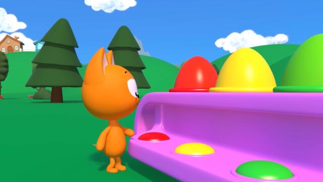 Open Surprise Eggs and Learning Colors with Meow Meow Kitty 😸 Best Nursery Games to learn Numbers