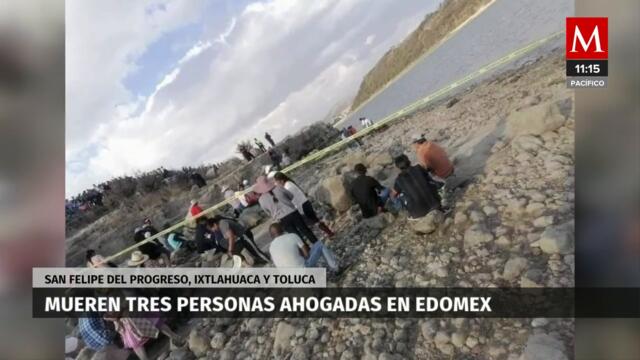 Tres personas murieron ahogadas durante el Sábado de Gloria en Edomex