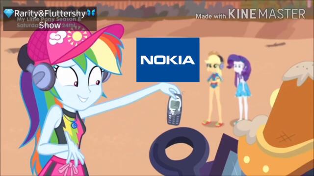 Rainbow Dash Found Old Nokia Phones With Nokia Tune