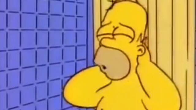 Rainbow Dash Hits Homer Simpson