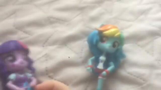 Rainbow Dash Series Season 5 Scene Thriller Michael Jackson Parody Dancing & Zombie Attack Spongebob
