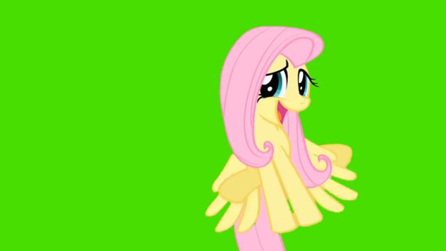 Fluttershy Sings - Green Screen Ponies