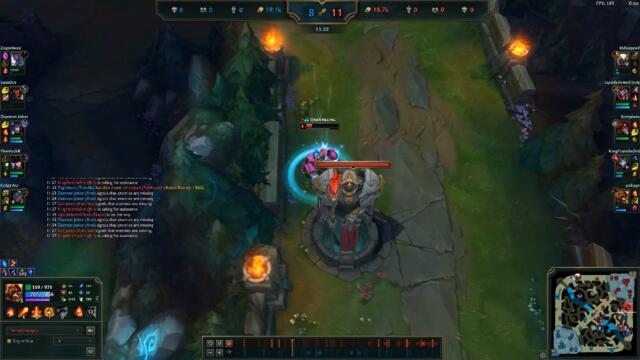 Teleported after Senna ult passed me and got hit at fountain