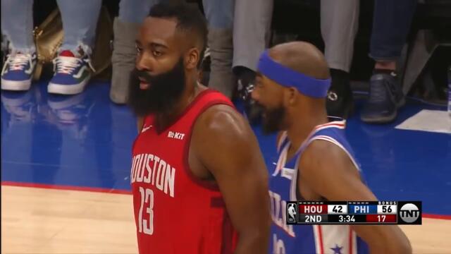 Corey Brewer Does The Most To Annoy James Harden In Philly