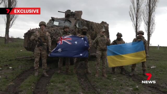 Ukraine troops send thanks to Australia ahead of Anzac Day | 7NEWS