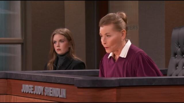 Judy Justice - "Hustler" refuses to leave courtroom after her case is dismissed!!