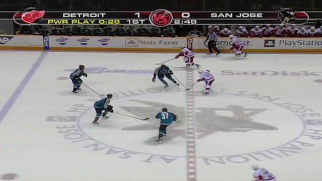 Lidstrom: Saves a Goal vs. Sharks in 2007 Playoffs