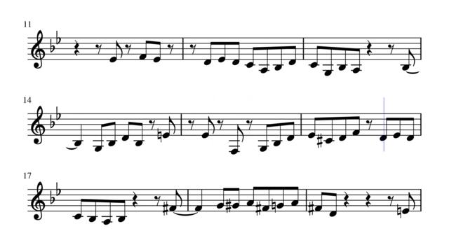 Anthropology (Charlie Parker) as performed by Sheila Jordan (sheet music jazz Transcription, Noten)